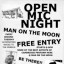 Open Mic Night @ Man on the moon